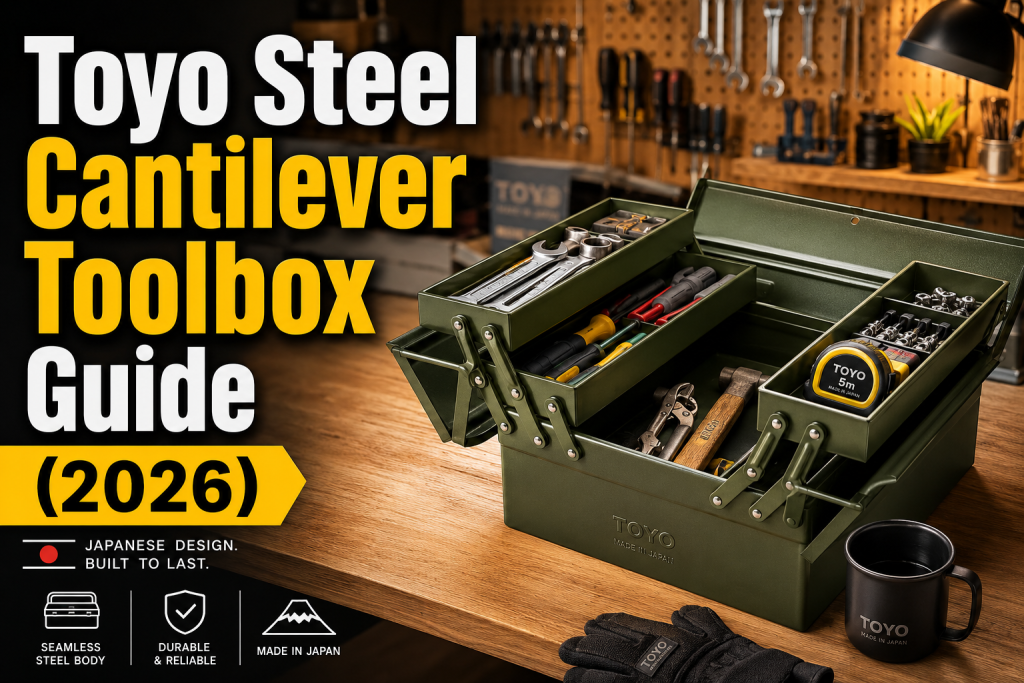 Featured Image for Toyo Steel Cantilever Toolbox: The Complete Guide to Japan's Iconic Seamless Steel Toolbox (2026)